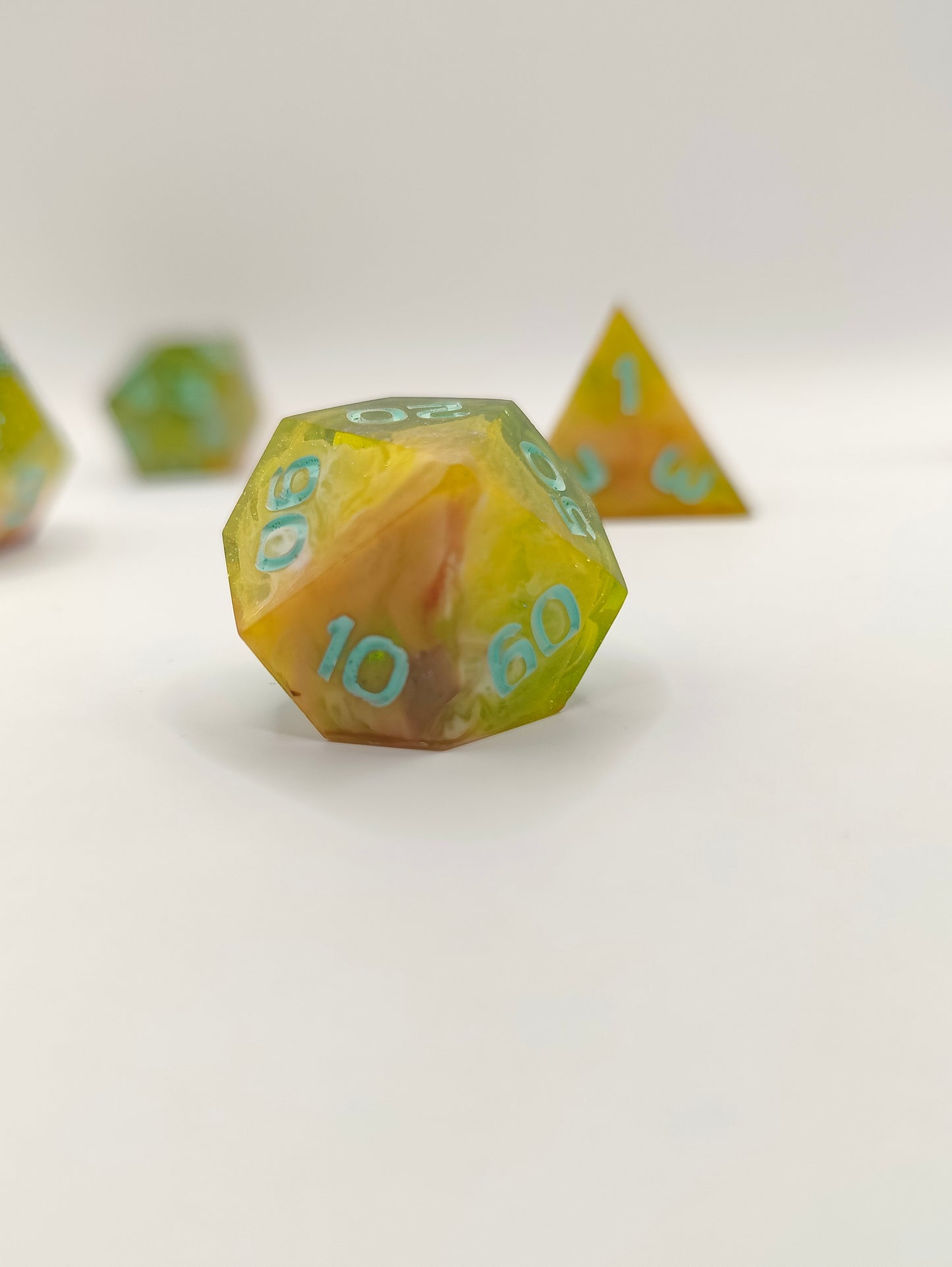 Handmade dice set: Pixie dust