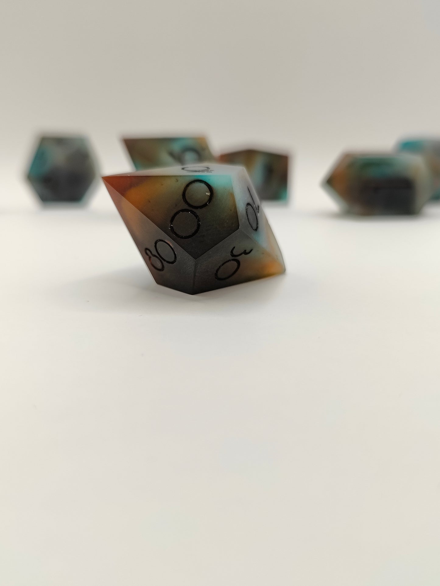 Handmade dice set: Tideworn