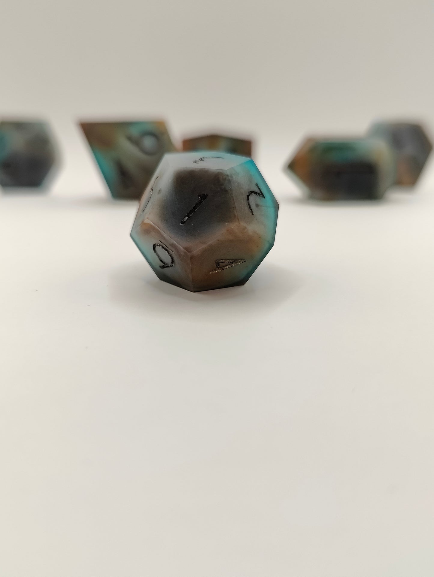 Handmade dice set: Tideworn