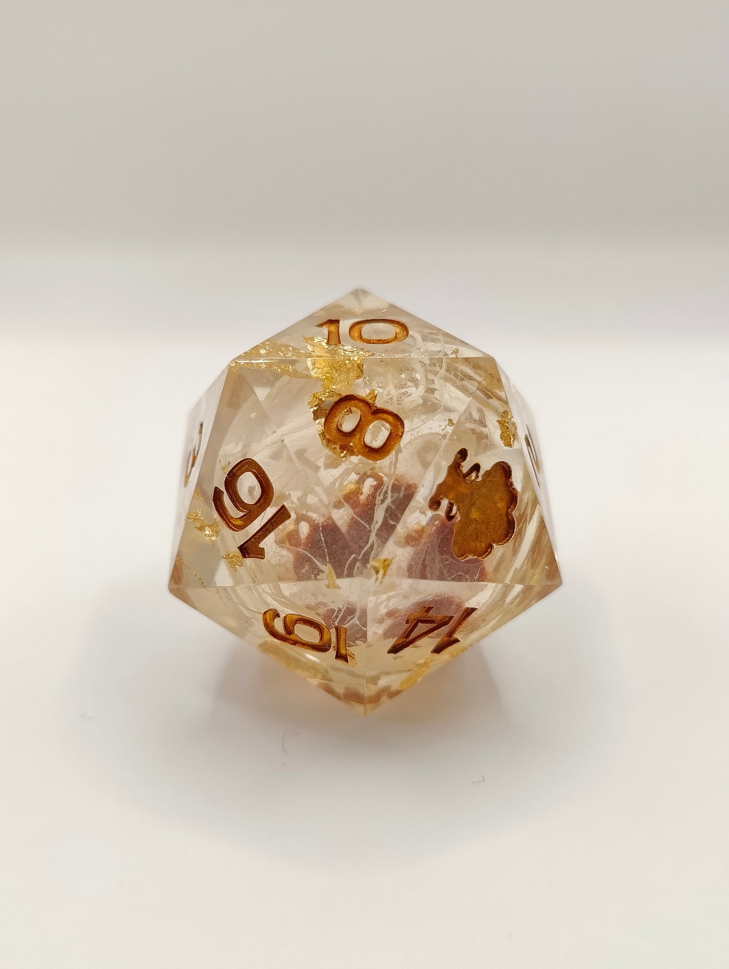 Handmade 40mm liquid core D20: The Aetherweaver