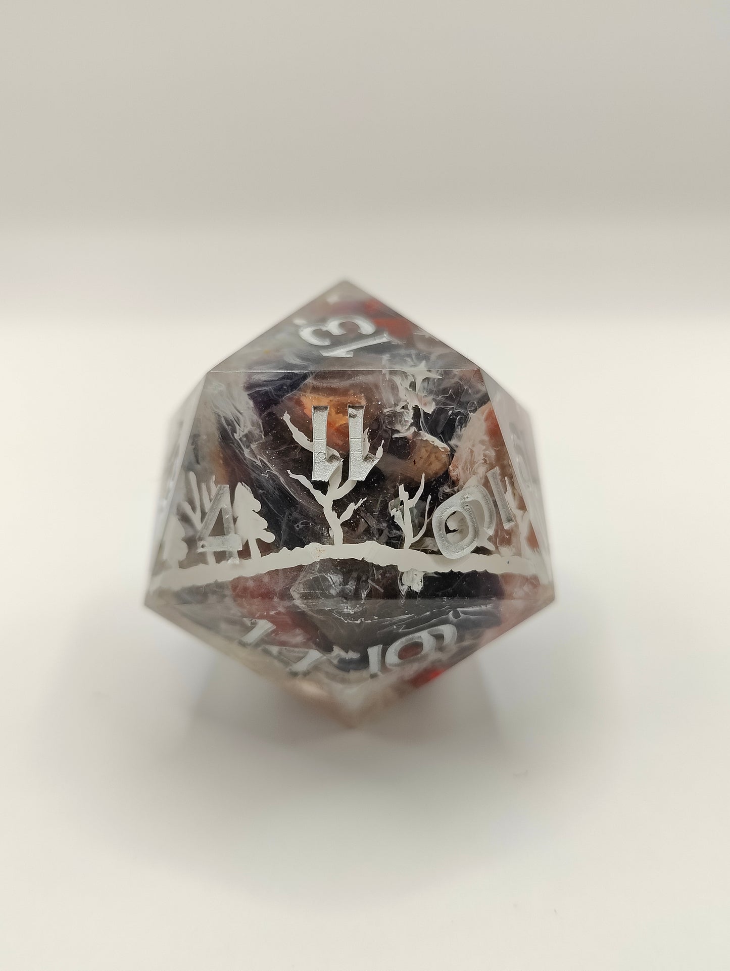 Handmade 40mm D20: Winter landscape