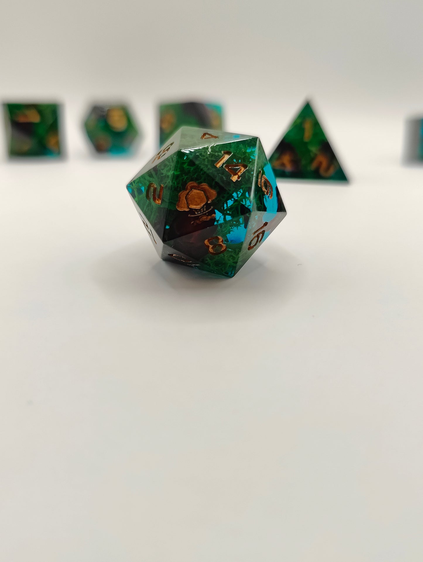 Handmade dice set: Drowned Souls