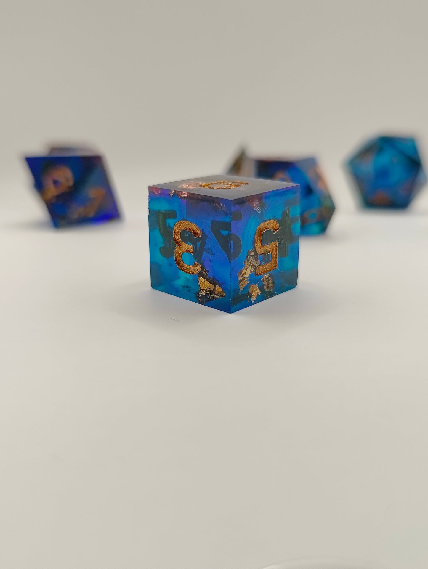 Handmade dice set: Sunken treasure