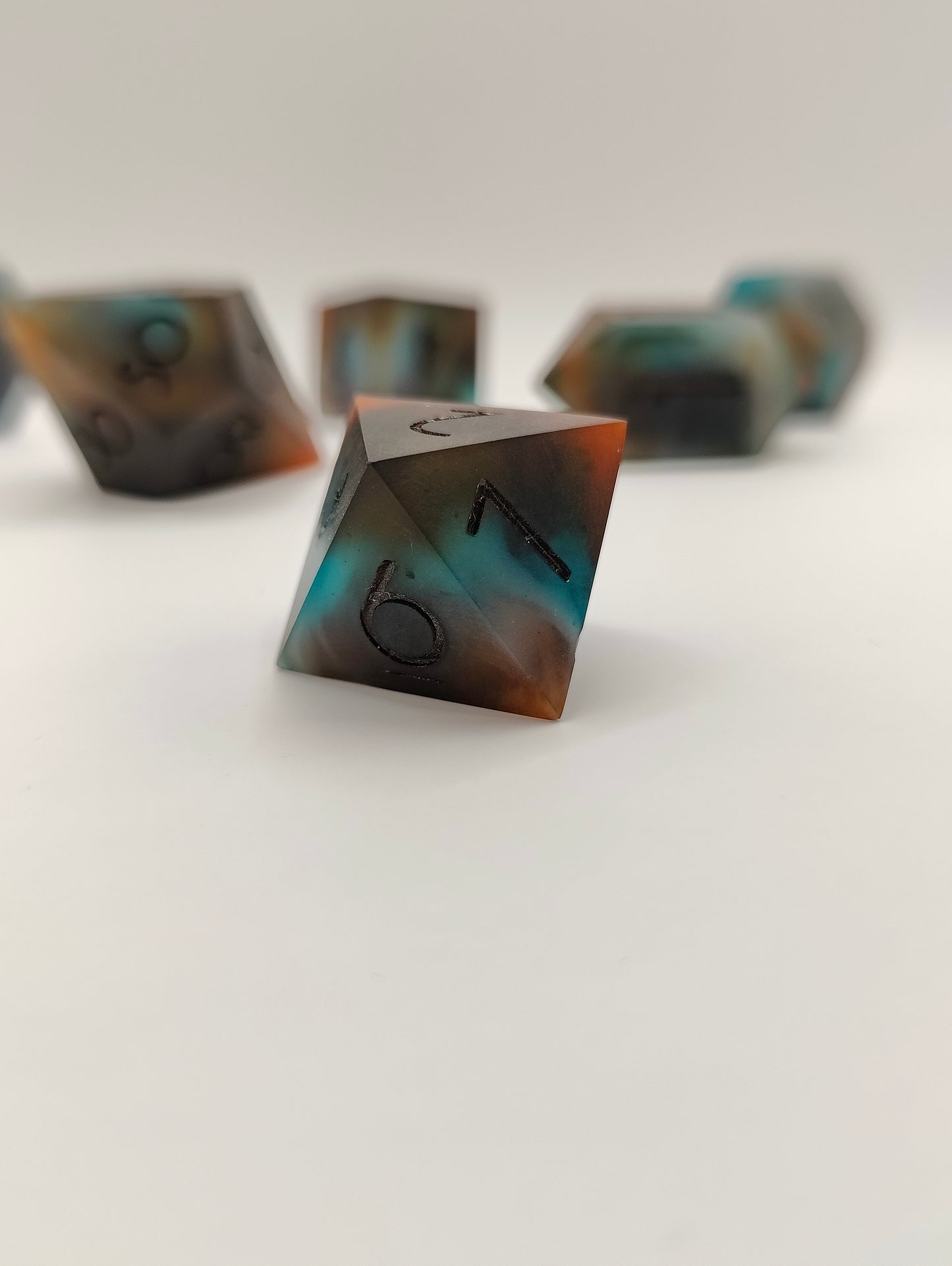 Handmade dice set: Tideworn