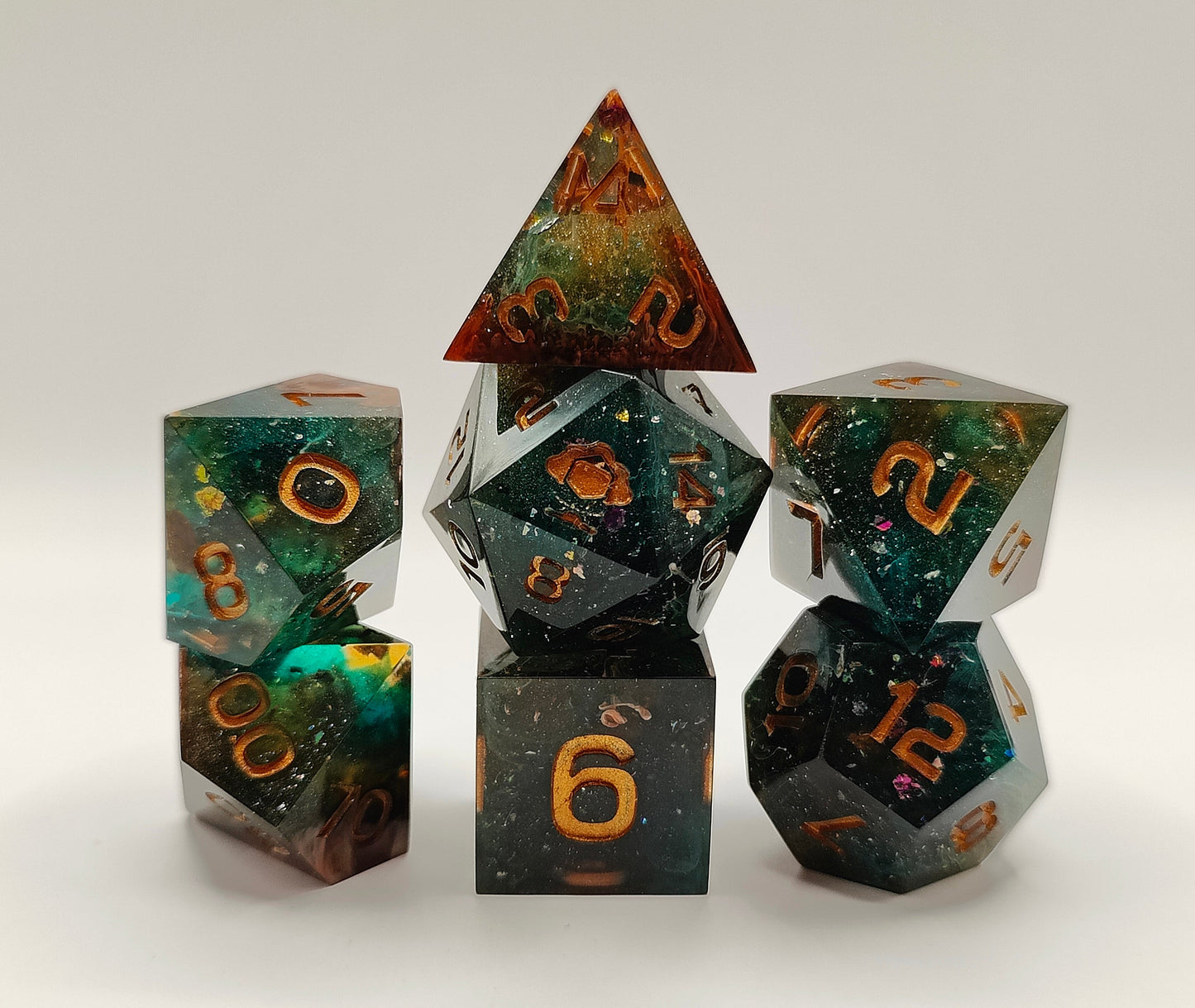 Handmade dice set: Astral Enchantment