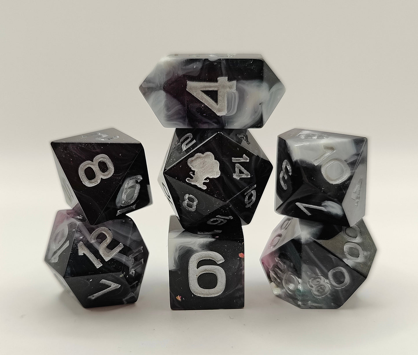 Mini dice set: Galactic cows