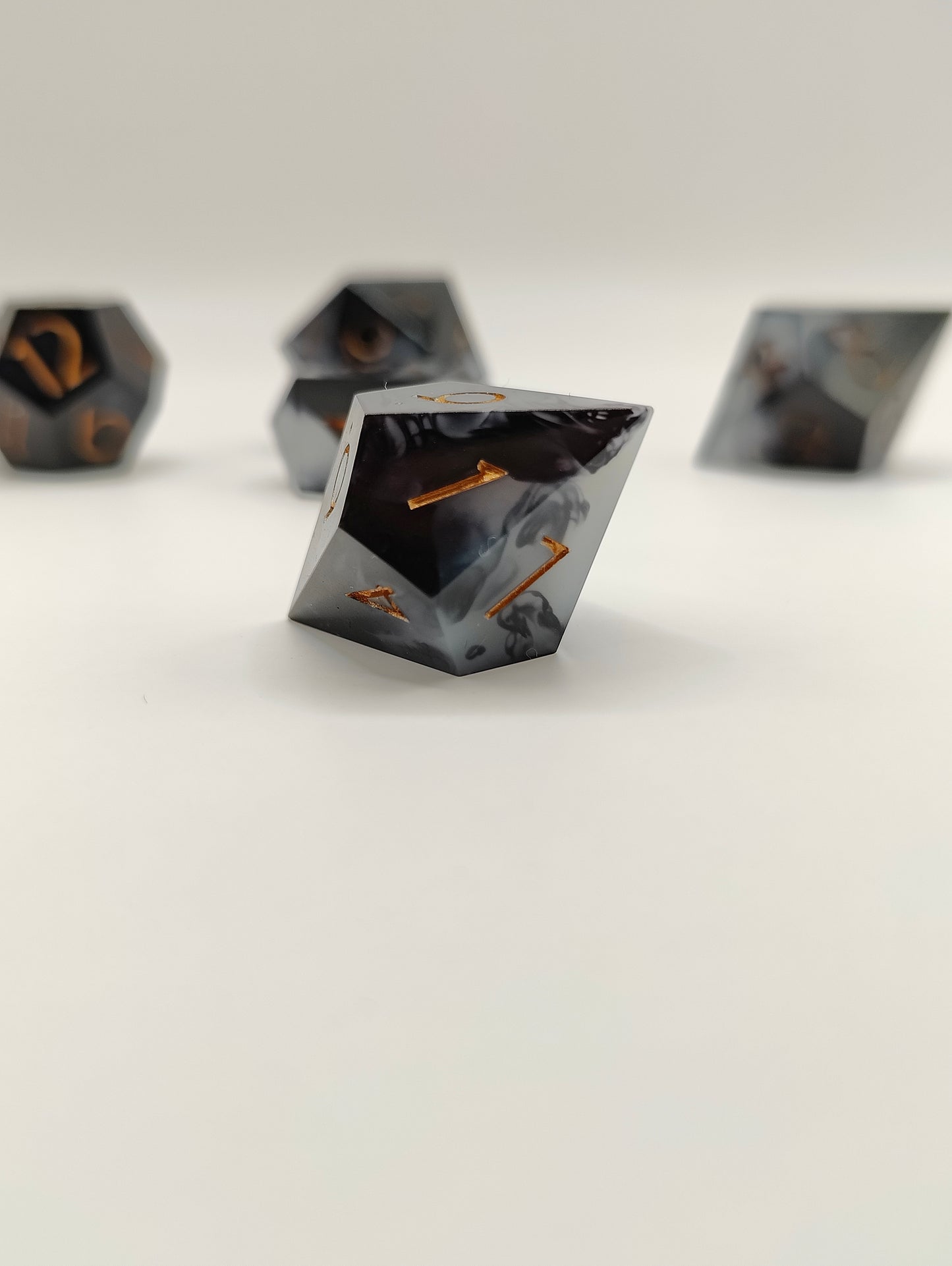 Handmade dice set: Threads of fate