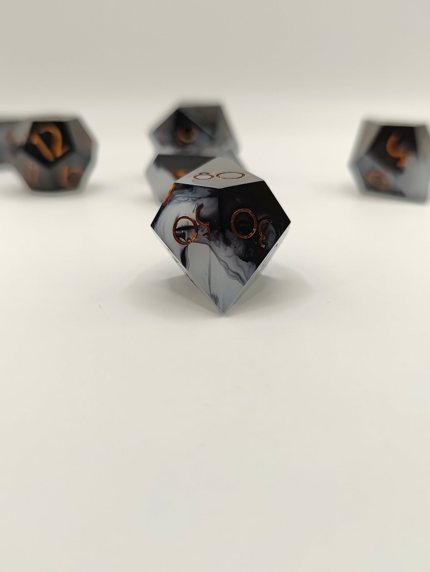 Handmade dice set: Threads of fate