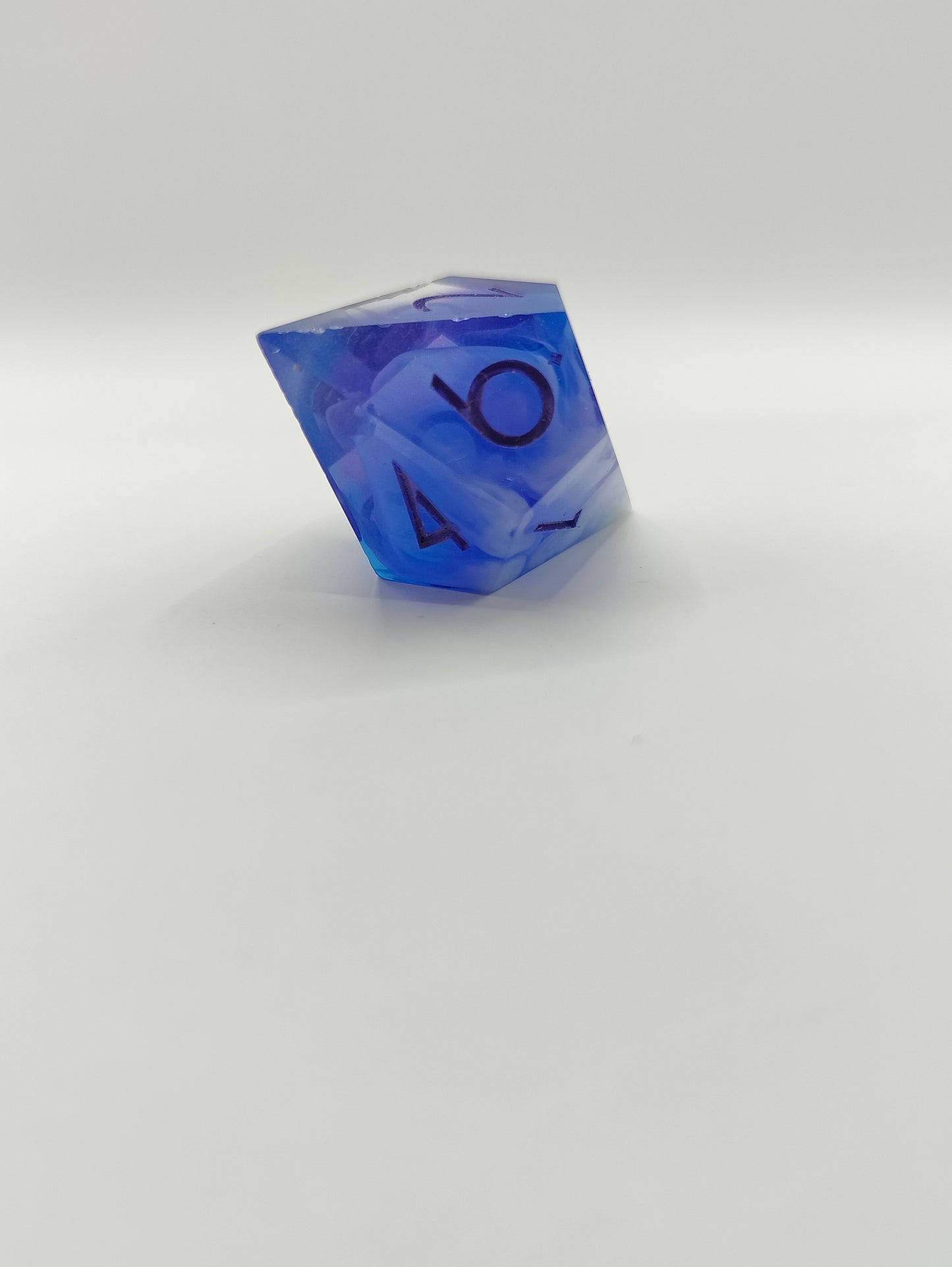 Handmade single elongated D10: Arcane gardens