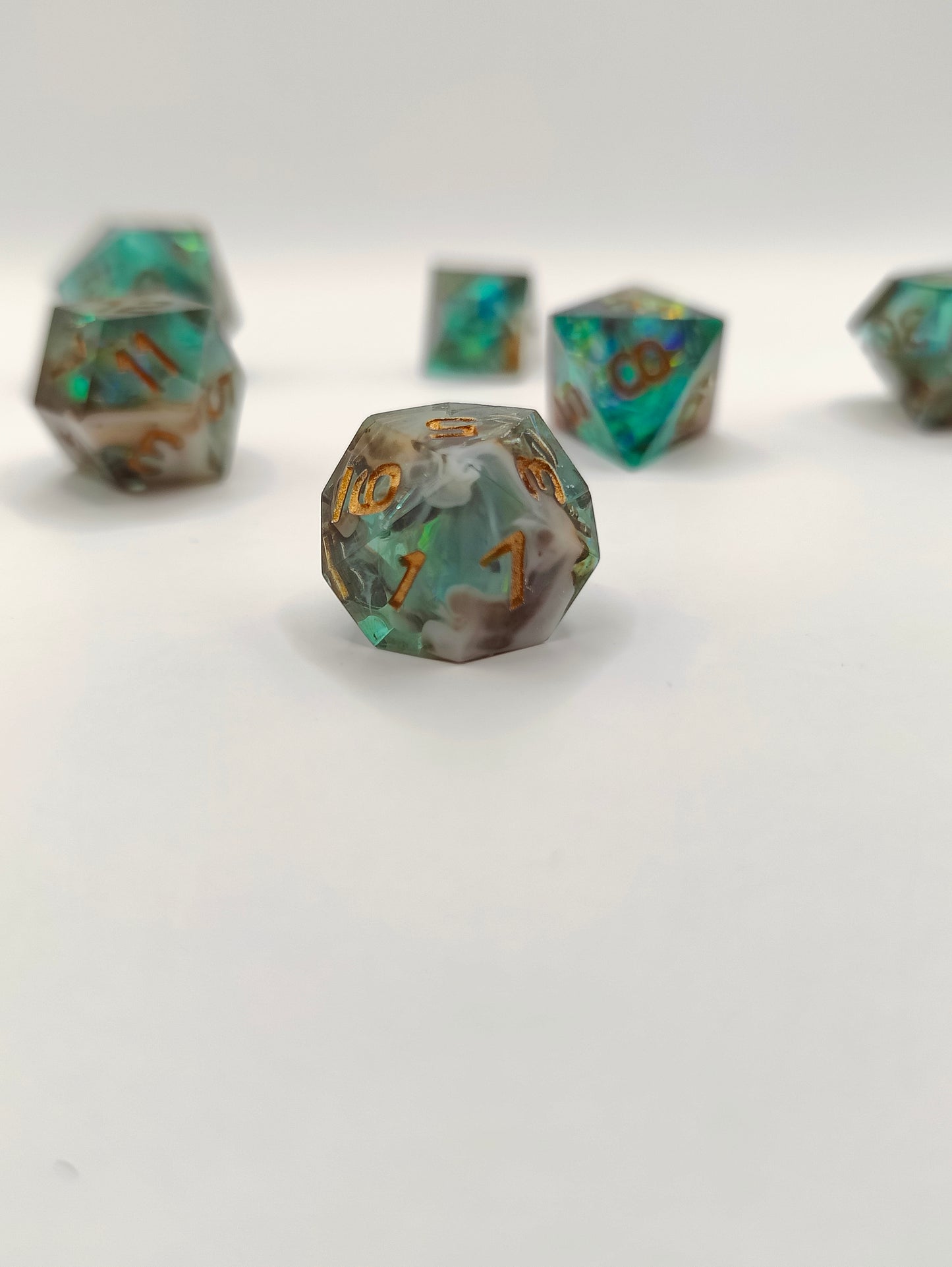 Mini dice set: Lagoon