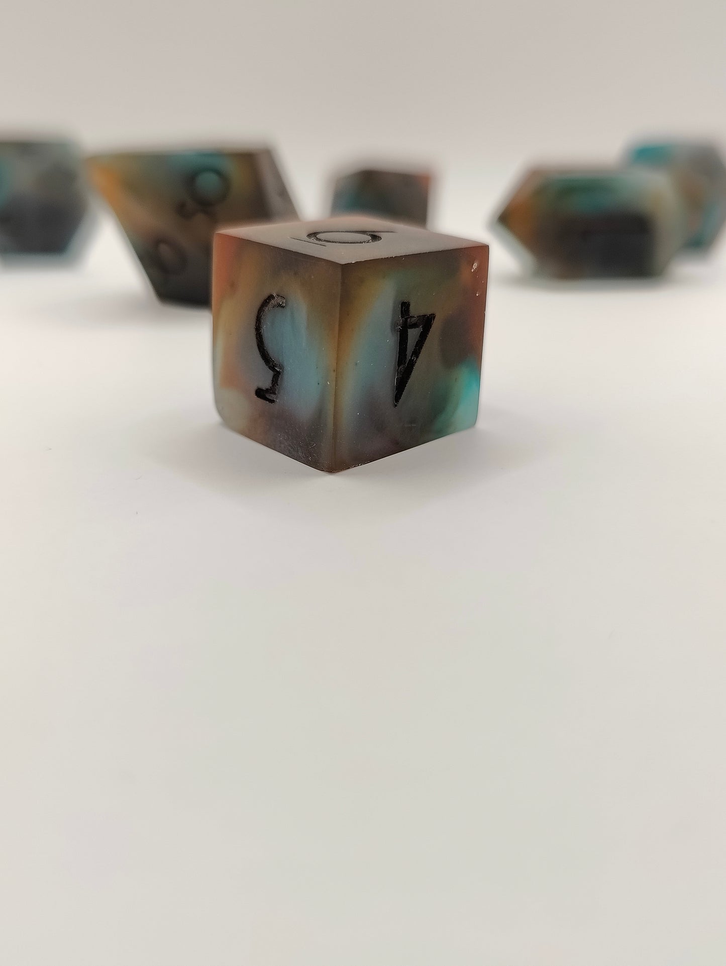 Handmade dice set: Tideworn
