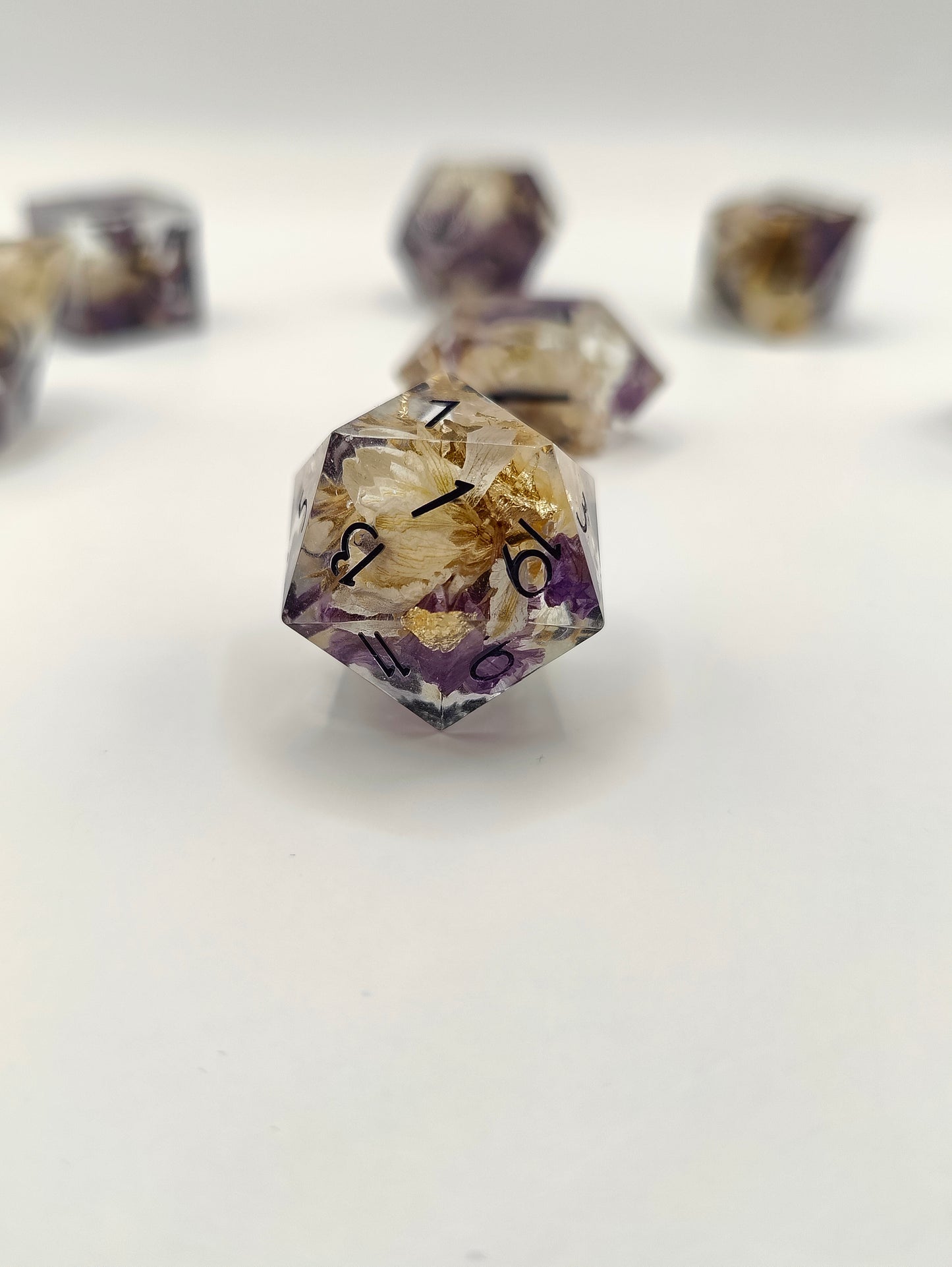 Handmade dice set: The Faerie Bargain