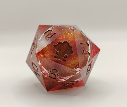 Handmade 40mm liquid core D20: Cherry coke