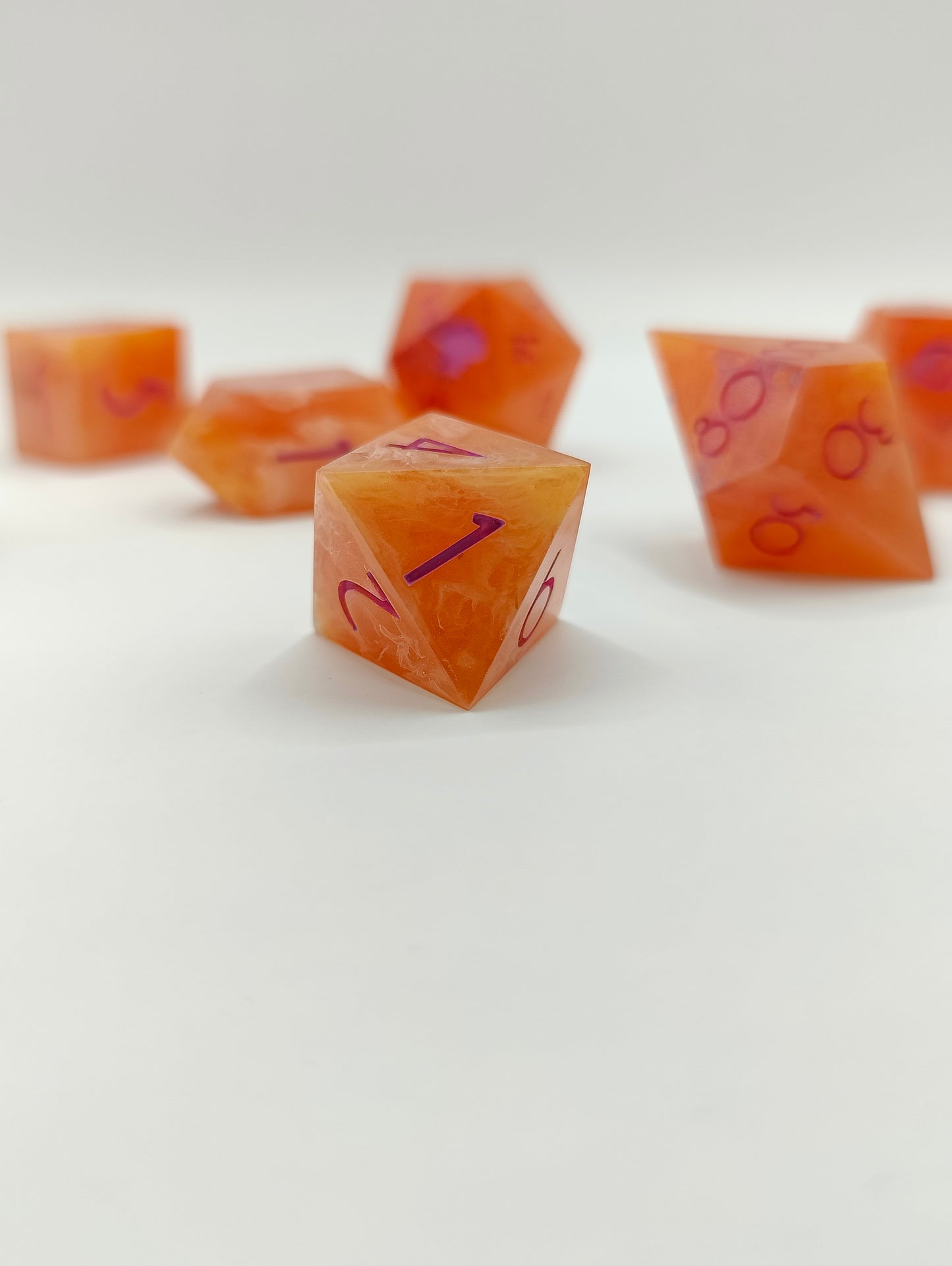 Handmade dice set: Sappho