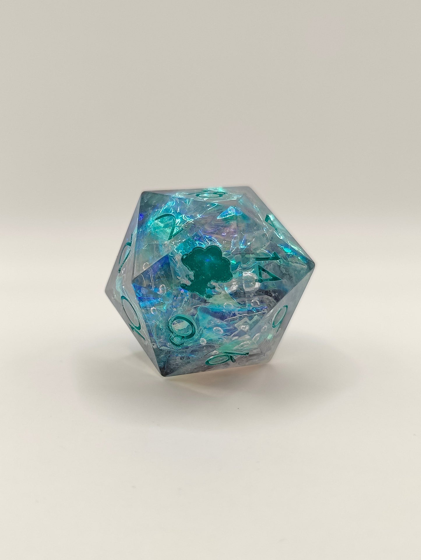 Handmade single D20: Mistborn thin font
