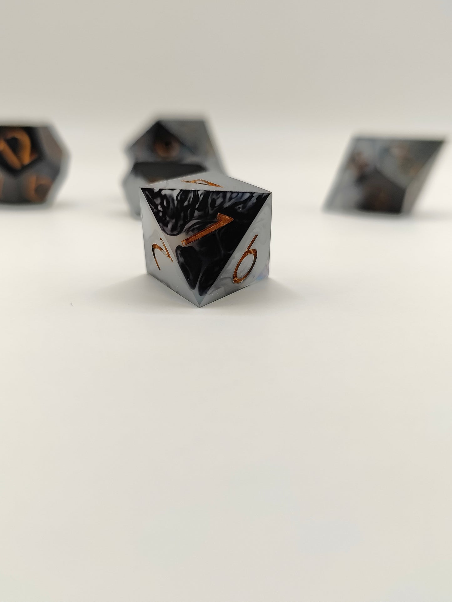Handmade dice set: Threads of fate