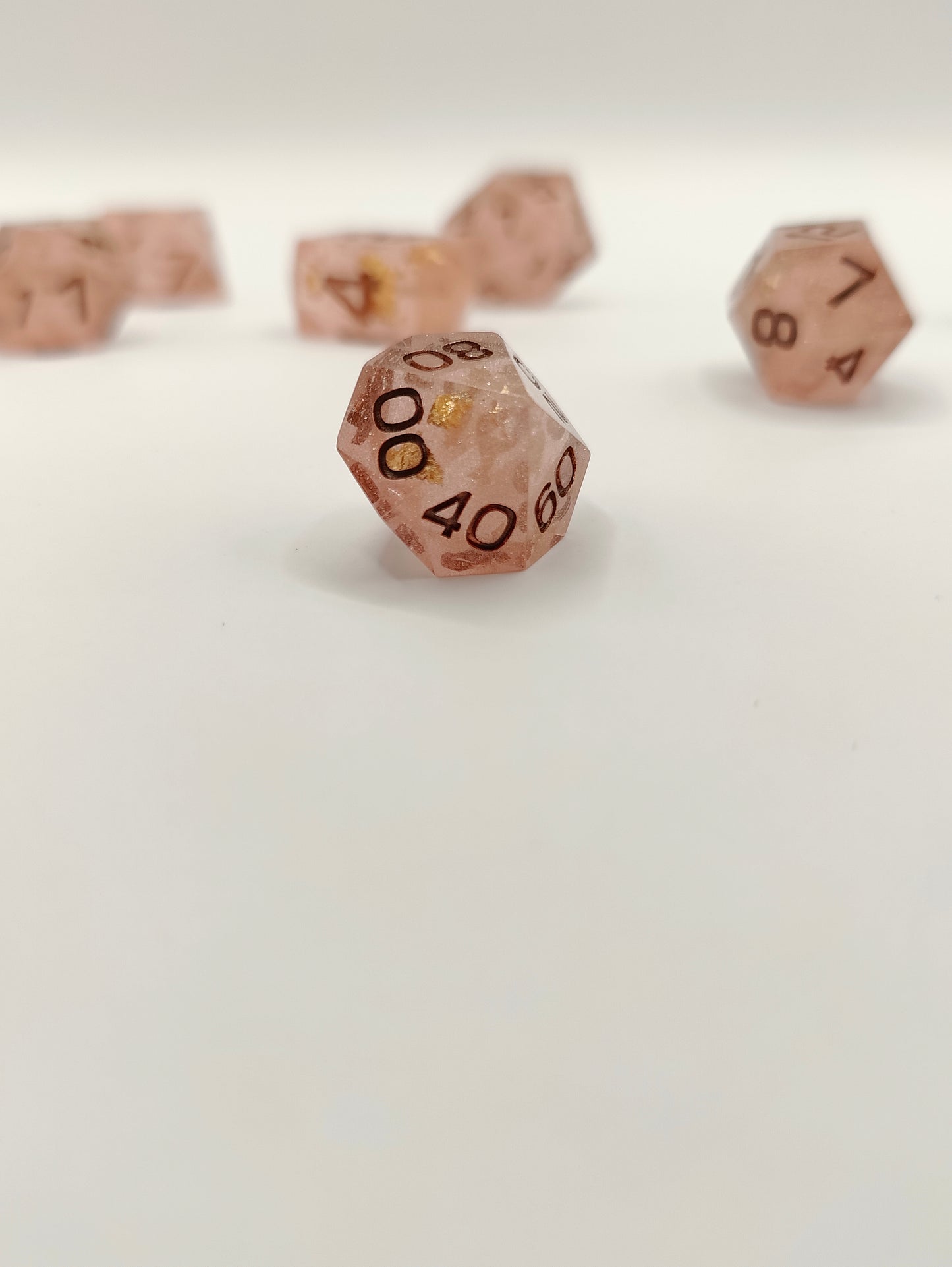 Mini dice set: Pretty in pink