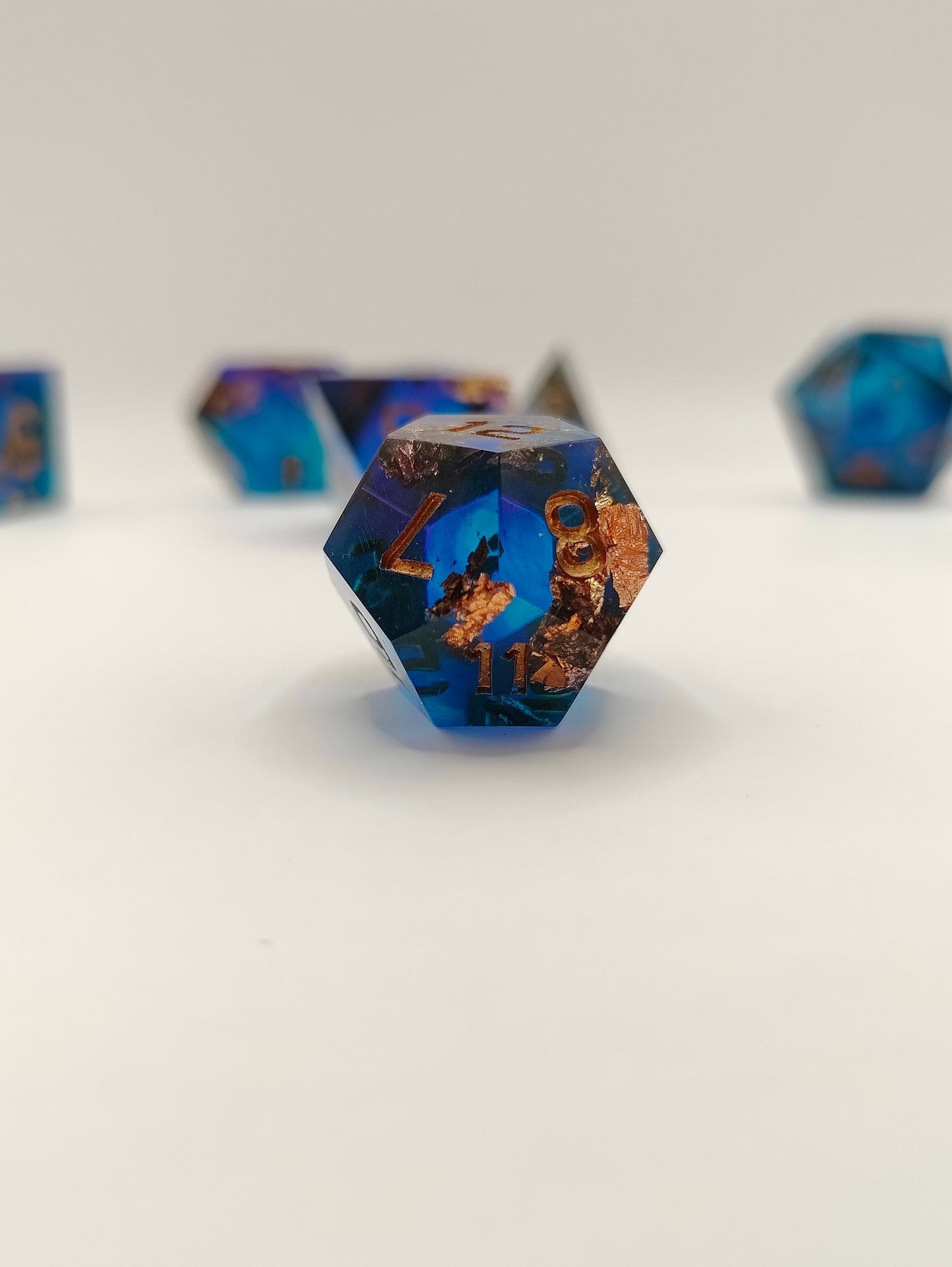 Handmade dice set: Sunken treasure