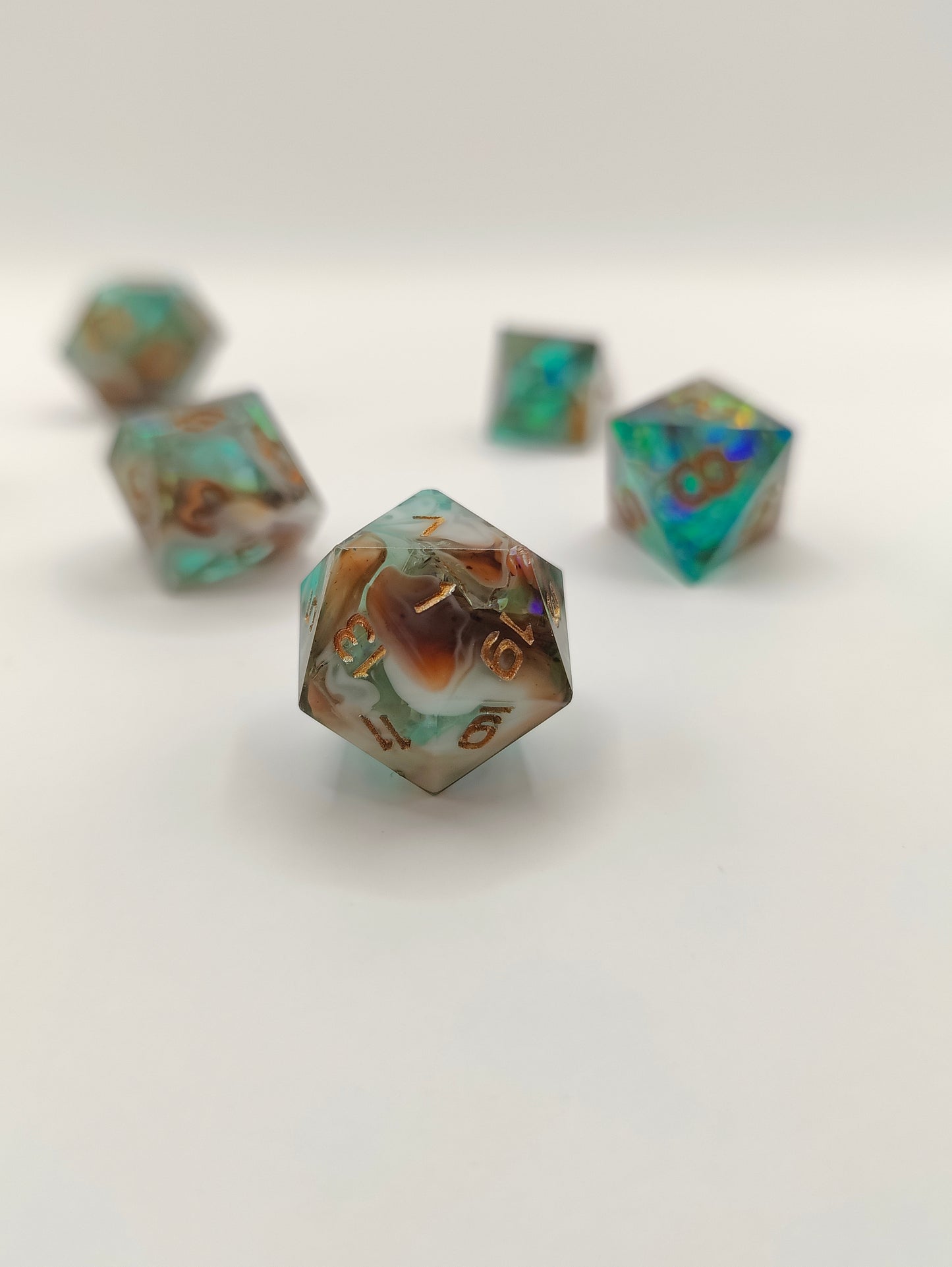 Mini dice set: Lagoon