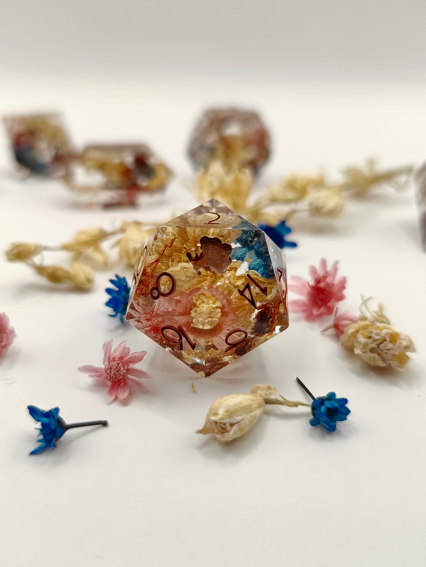 Handmade dice set: Royal wedding