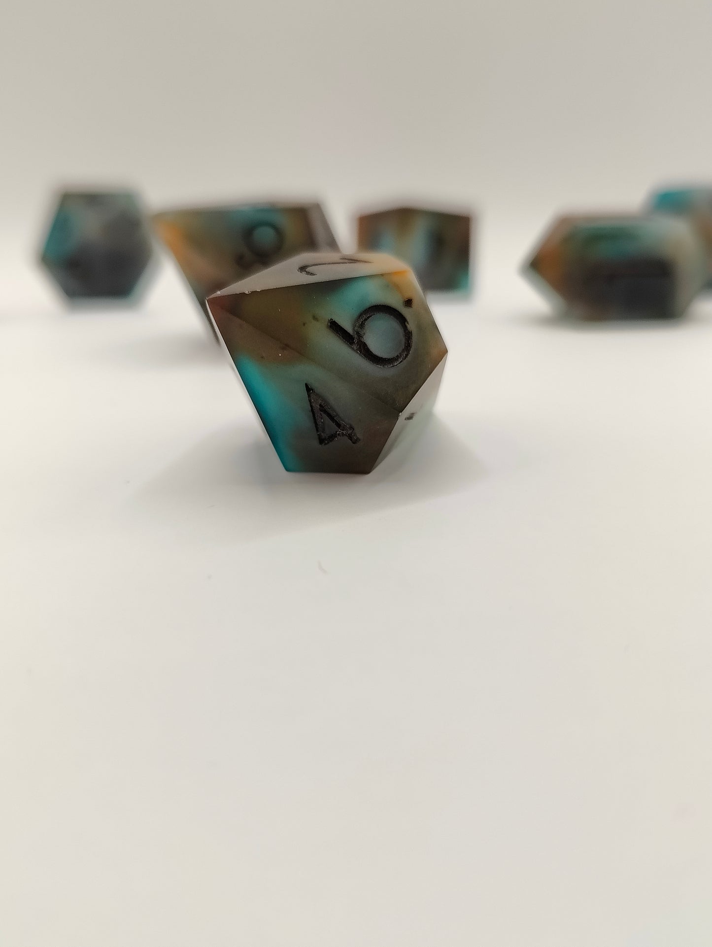Handmade dice set: Tideworn