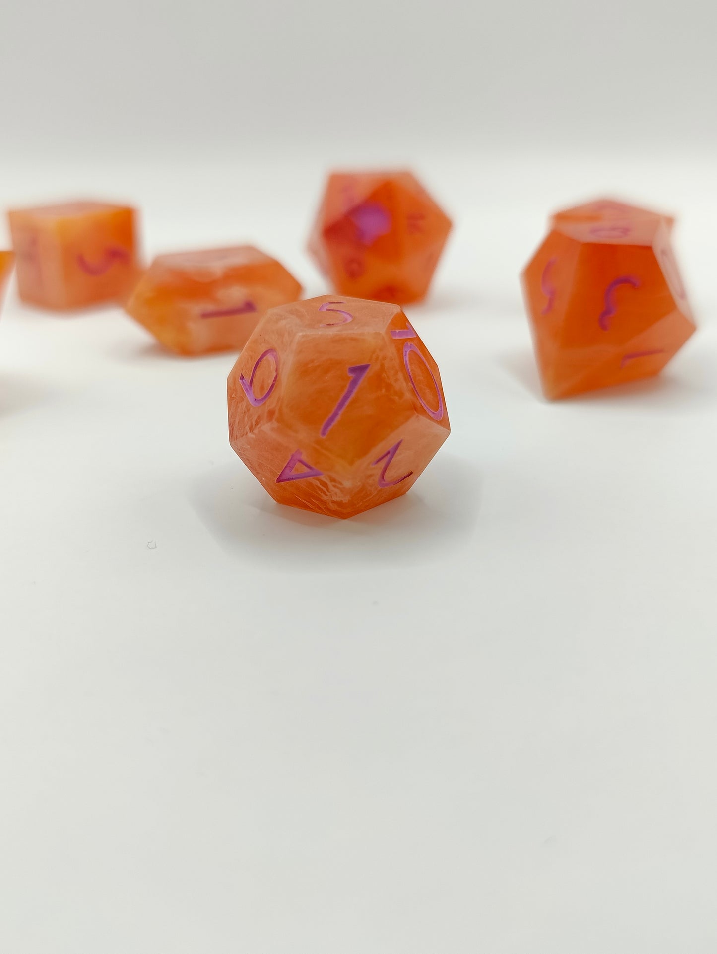 Handmade dice set: Sappho