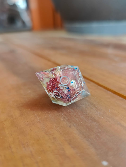 Handmade single elongated D100: In bloom