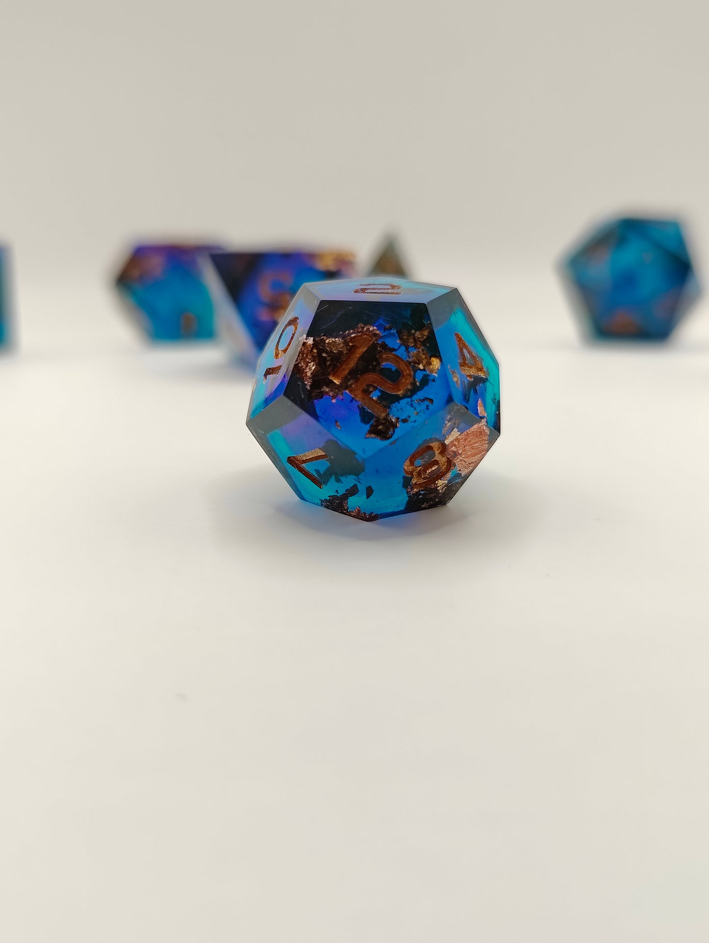 Handmade dice set: Sunken treasure