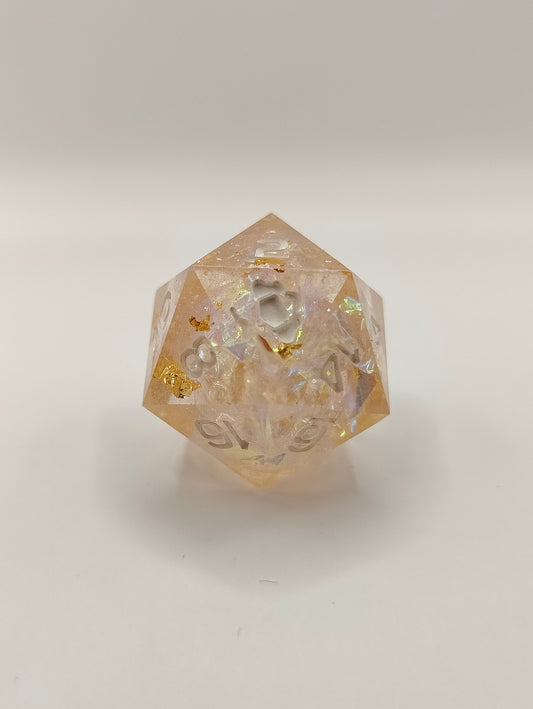 Handmade single D20: Shimmer and shine