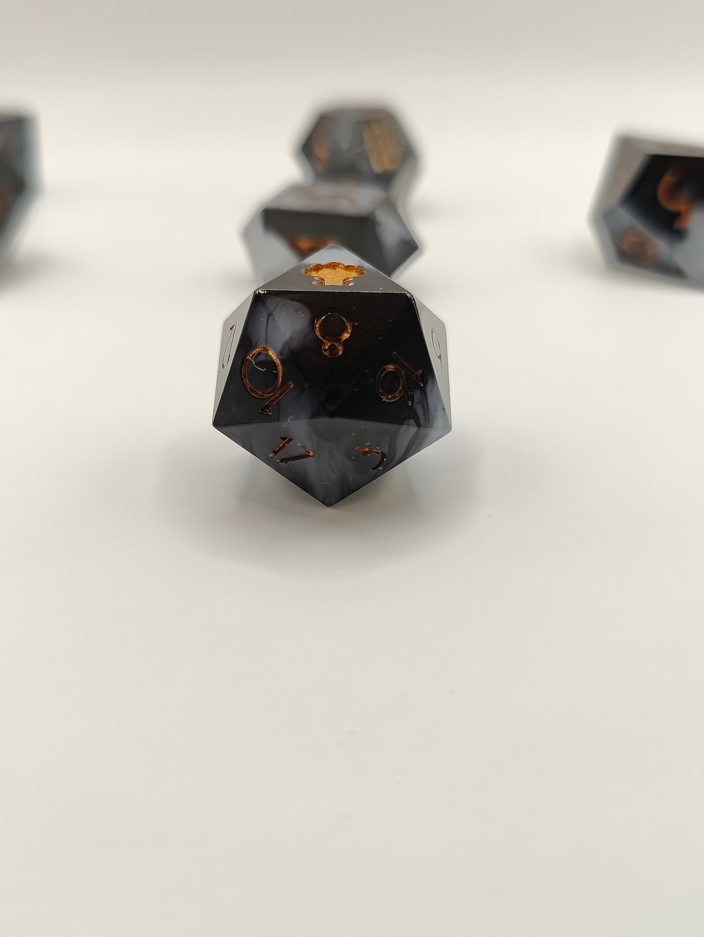 Handmade dice set: Threads of fate