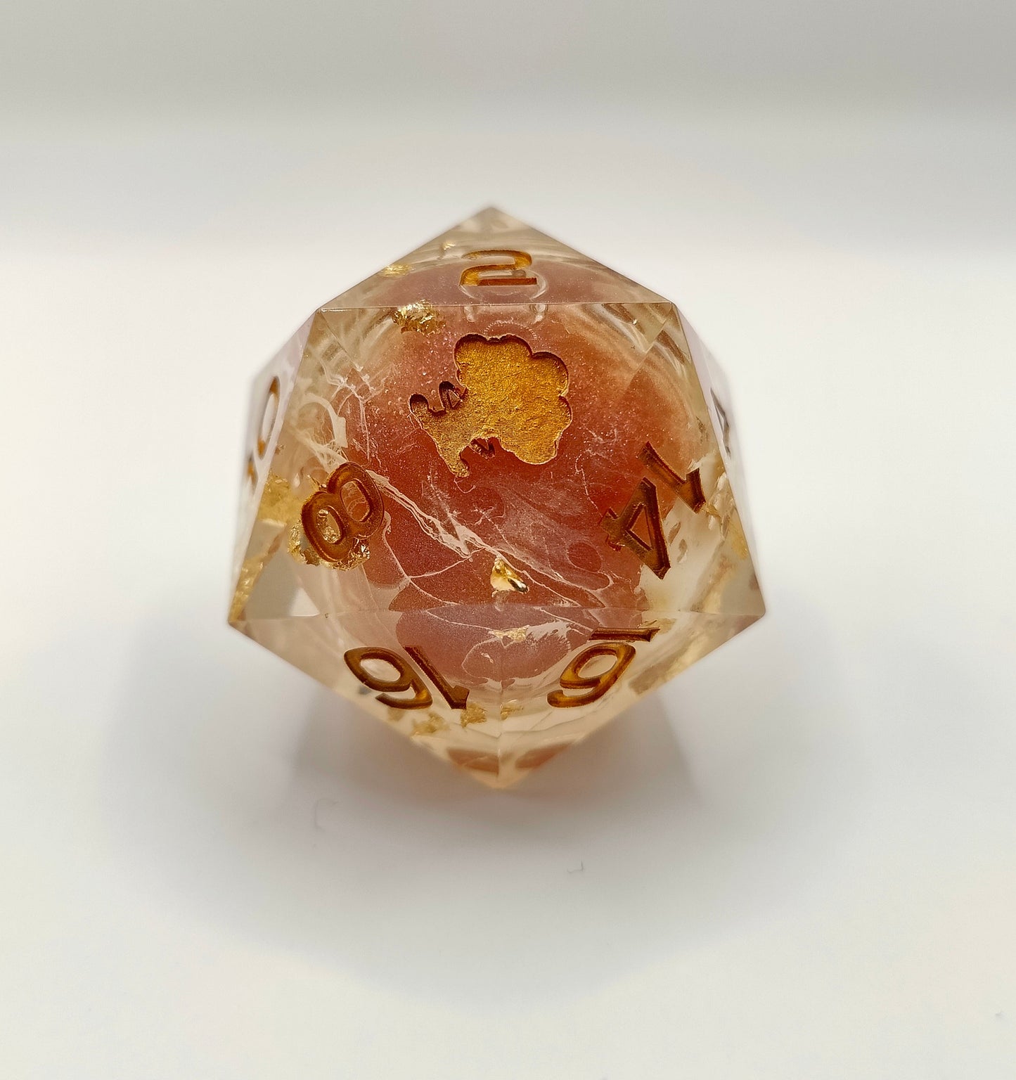Handmade 40mm liquid core D20: The Aetherweaver