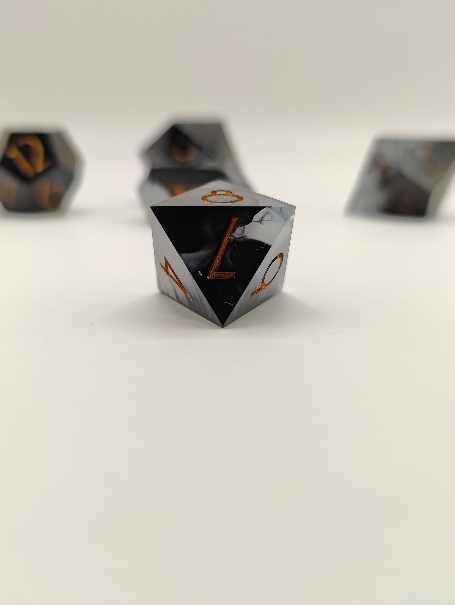 Handmade dice set: Threads of fate