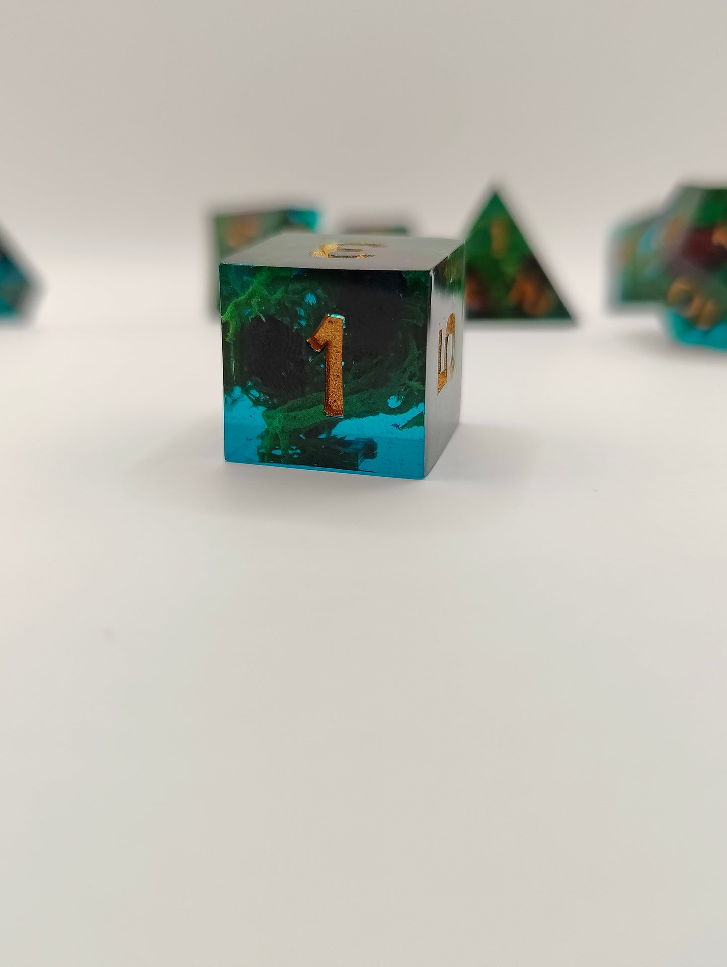 Handmade dice set: Drowned Souls