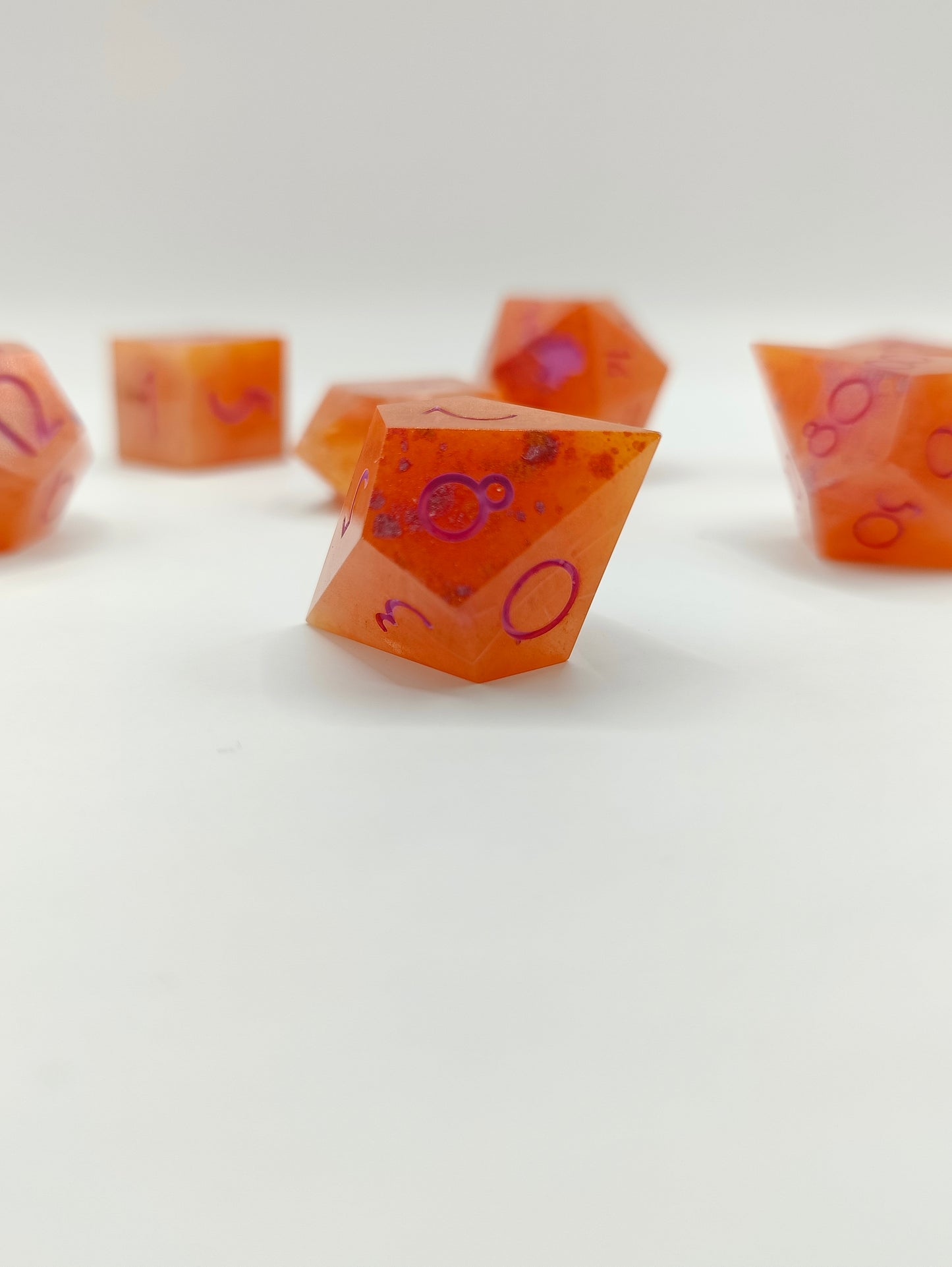 Handmade dice set: Sappho