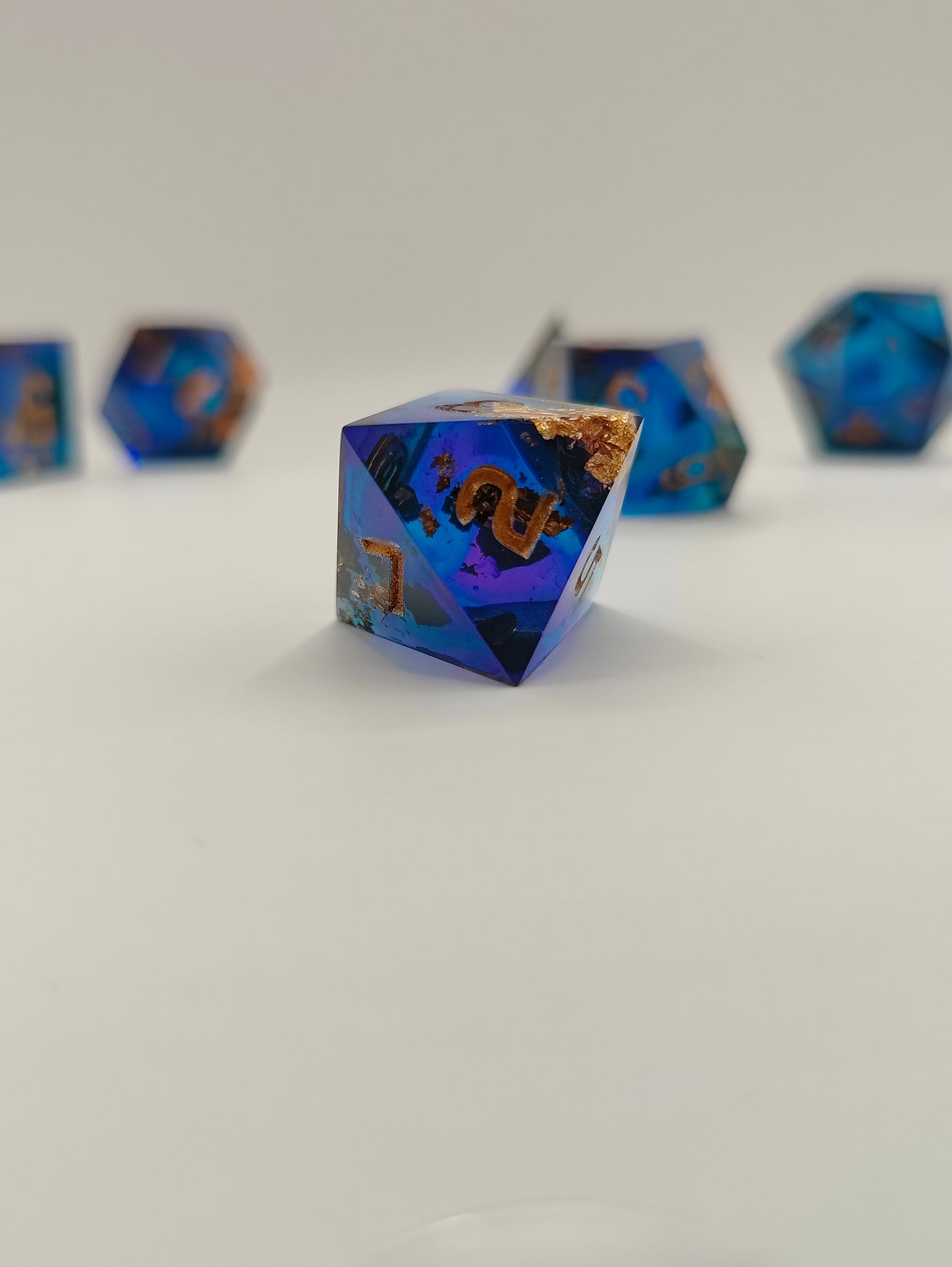 Handmade dice set: Sunken treasure