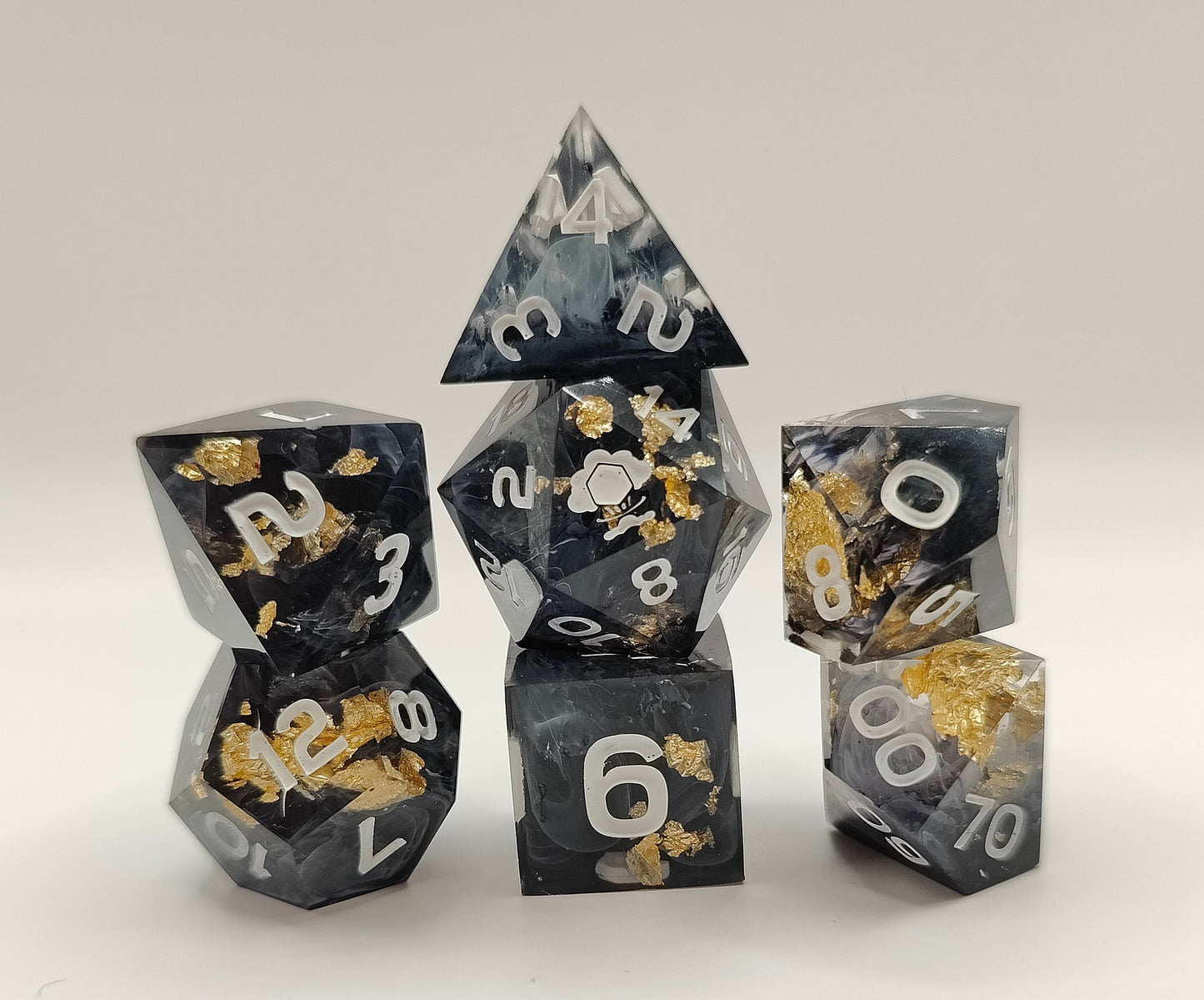 Handmade dice set: The royal Crypt