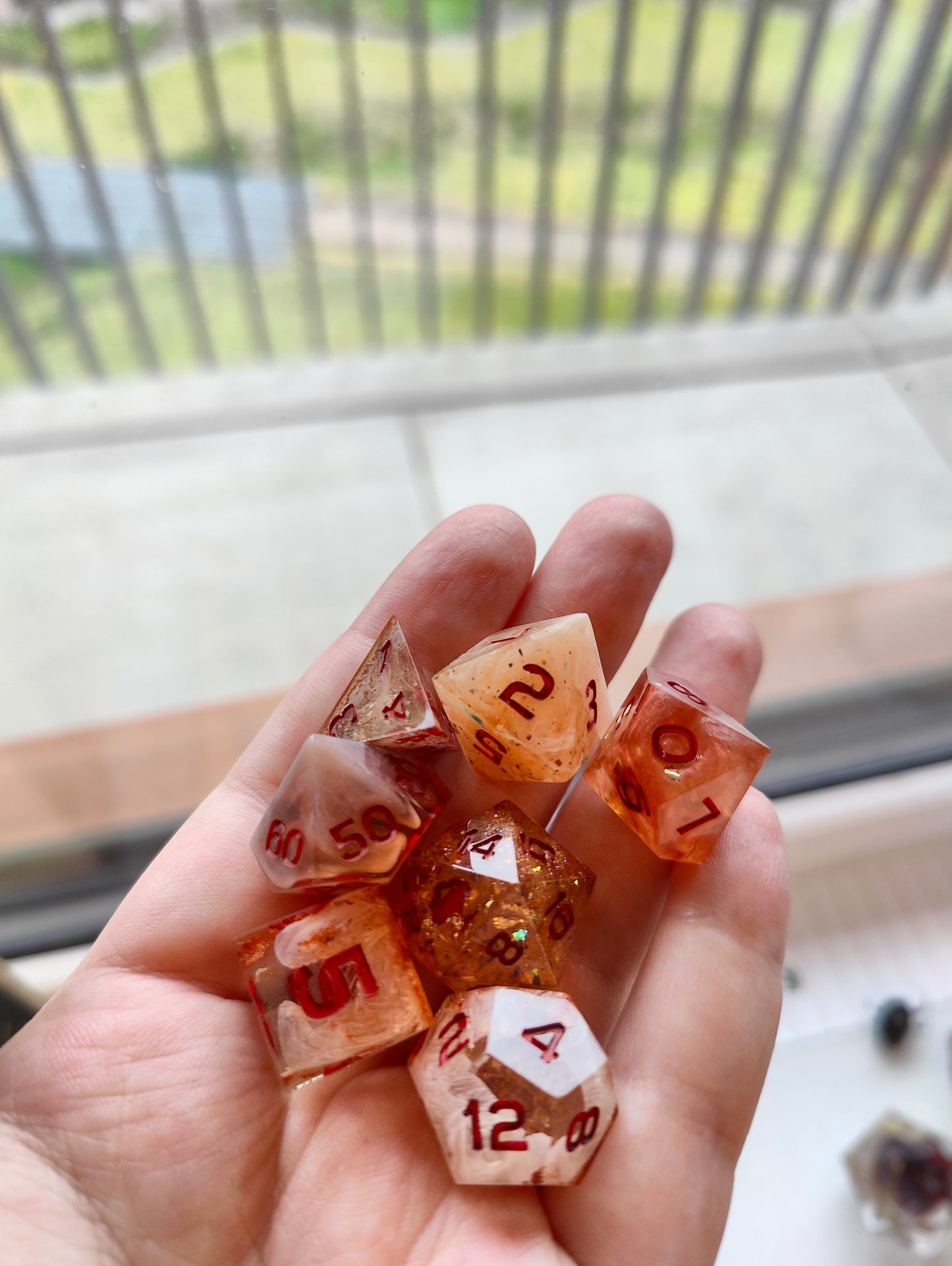 Handmade dice set: Mix and Match