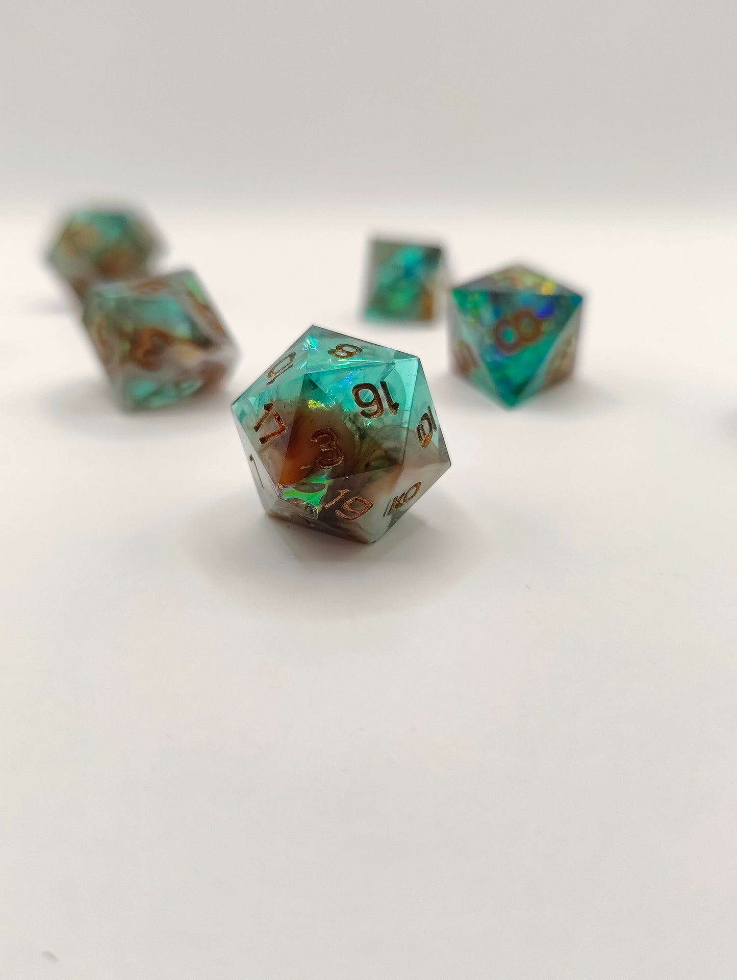 Mini dice set: Lagoon