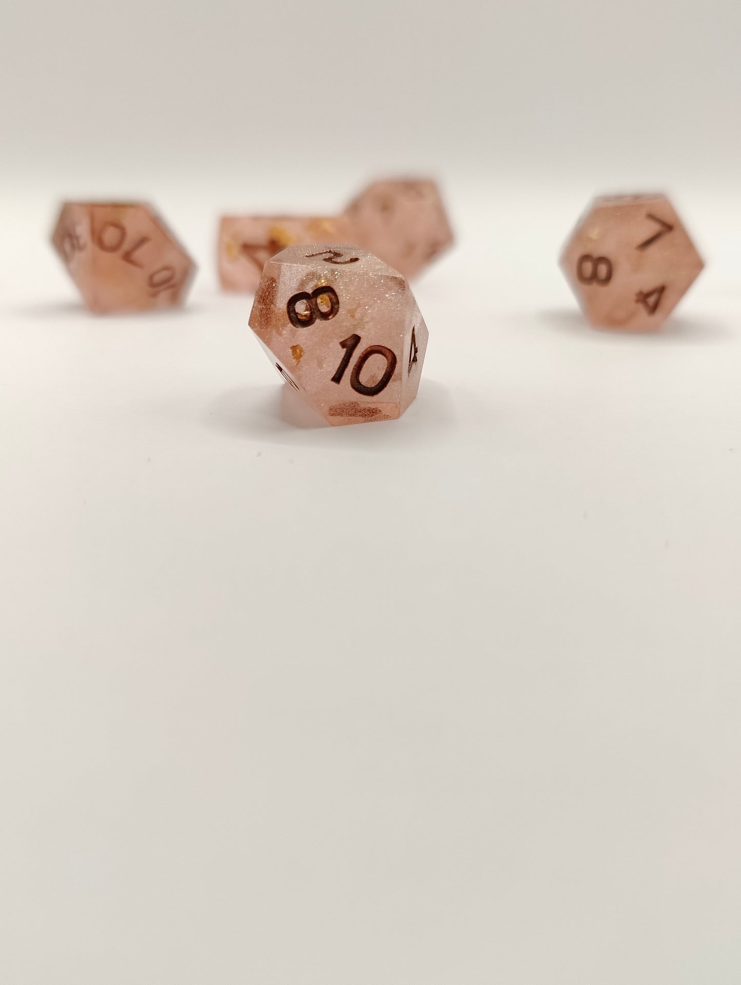 Mini dice set: Pretty in pink