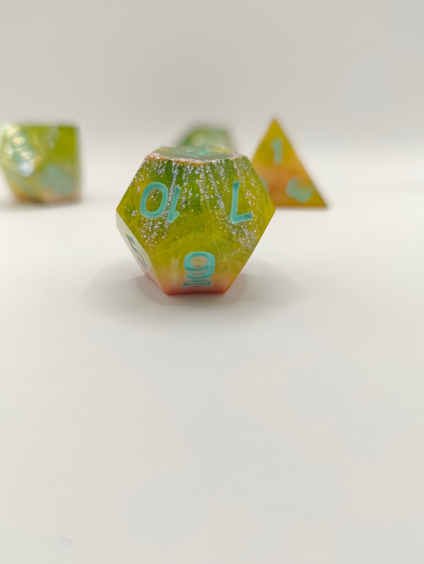 Handmade dice set: Pixie dust