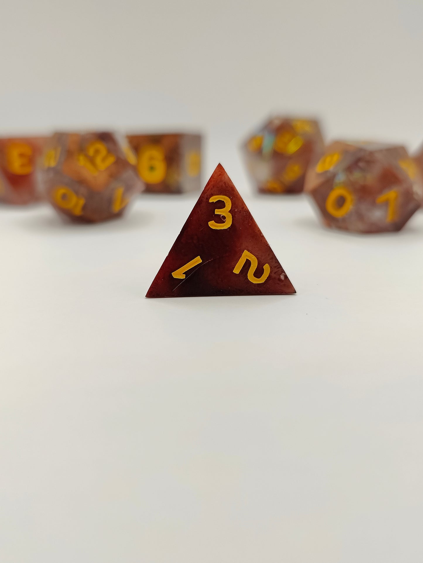 Handmade dice set: The copper kingdom