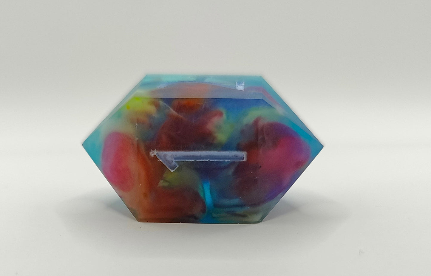 Handmade Single Crystal D4: Rainbow Nebula matte