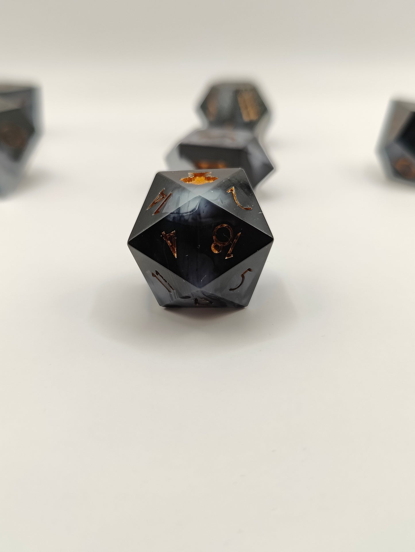 Handmade dice set: Threads of fate