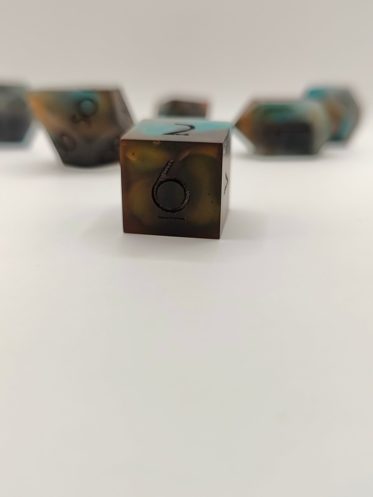Handmade dice set: Tideworn