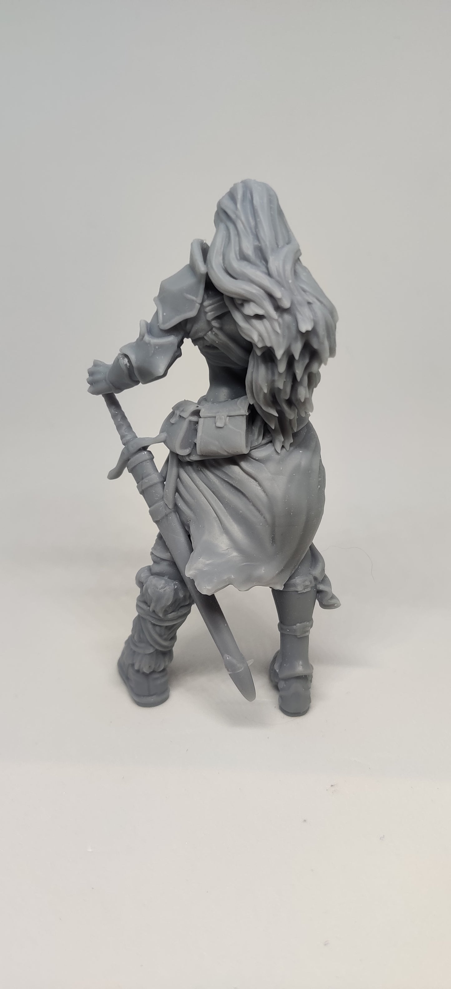 3D printed Female Barbarian mini