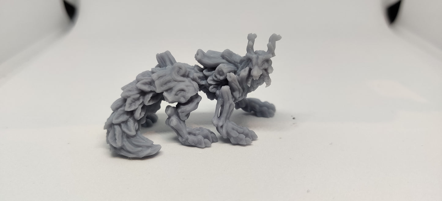 3D printed Forest wolf mini