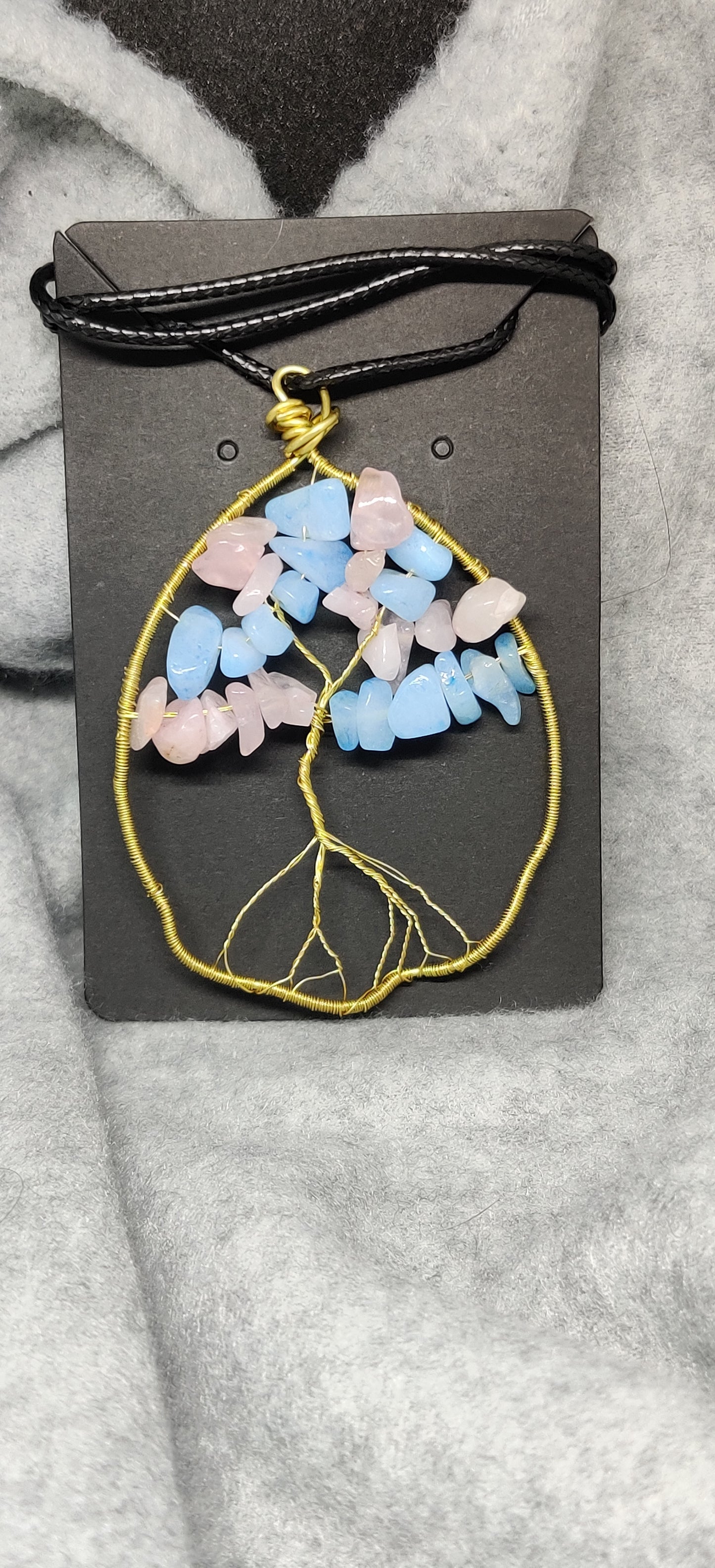 Handmade wire wrapped tree of life necklace