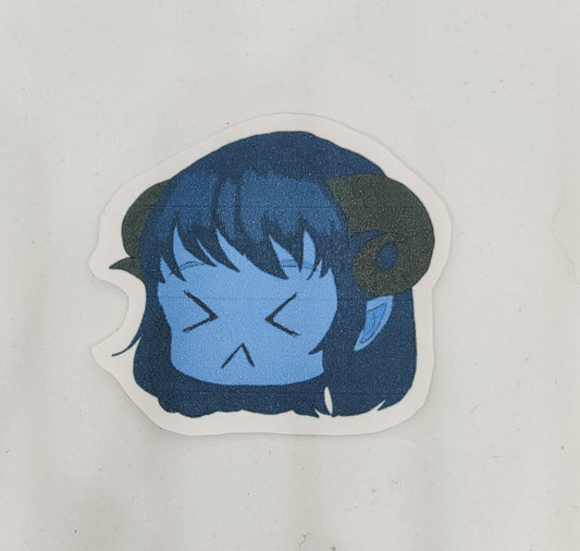 Blue cleric sticker