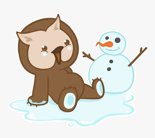winter owlbear sticker